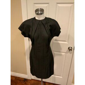 ACNE Black Sweety Fluid Cap Sleeve Mini Dress, Size 4 (US), 36 (EUR)